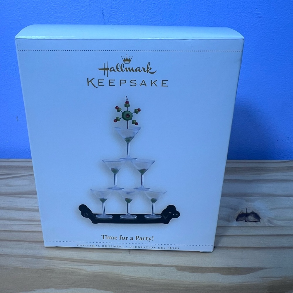 Hallmark Keepsake Ornament Time for a Party Martini Tower - 2006